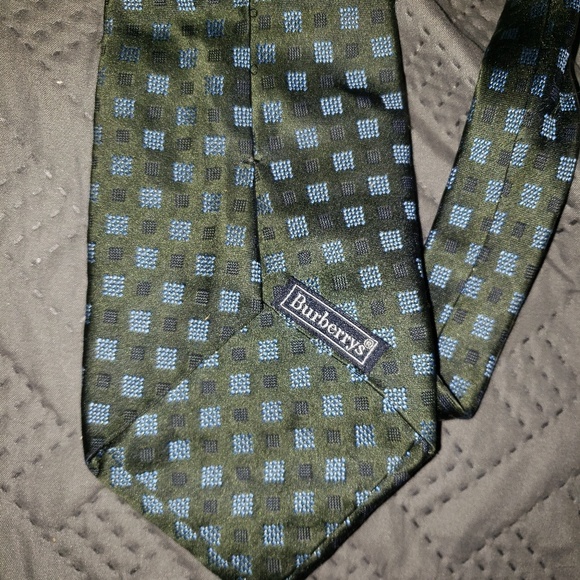 Burberry tie. Blue and green - Picture 1 of 2